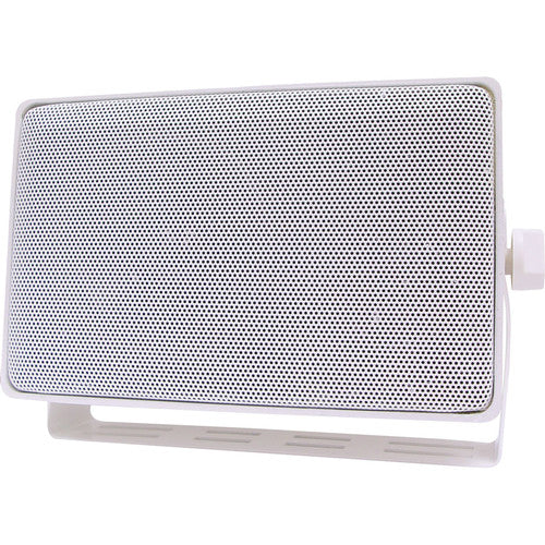 SPECO DMS3TSW Weather Resistant 3 Way Speakers w/ Transformer  White, Stock# DMS3TSW