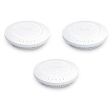 Three units of IEEE 802.11a/b/g/n/ac High-powered Dual Band 2x2:2 Ceiling-mount Wireless  AP/WDS with Integrated Antennas and Aesthetic Housing Design, Part# EAP1200H-3PACK
