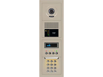 AIPHONE 10-Key Video Entrance Panel Kit, 1x4 Size, Part# GTV-DES104B