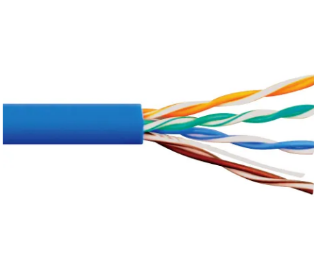 ICC Cat 6, 500 UTP, Solid Cable, 23G, 4P, CMR, 1,000 FT, Blue