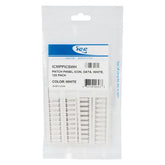 ICC Patch Panel Icon, Data, 120 Pack, White, Part# ICMPPICSWH
