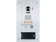 AIPHONE VIDEO DOOR STATION W/ HID RP10 MULTICLASS READER, FLUSH MOUNT STAINLESS STEEL, Part# IS-DVF-RP10