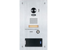 AIPHONE IP Video Door Station with HID RP10 multiClass Reader, Flush Mount Stainless Steel, Part# IS-IPDVF-RP10