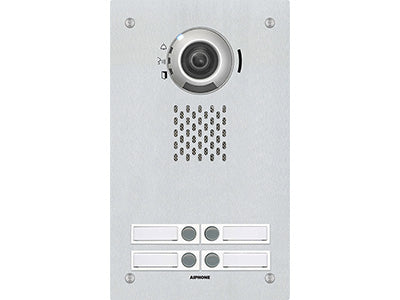 AIPHONE 4 Button SIP Compatible Flush Mounted IP Video Door Station, Part# IX-DVF-4