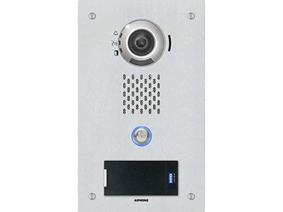 AIPHONE SIP Compatible Flush Mounted IP Video Door Station IP65 & IK07, Part# IX-DVF-P