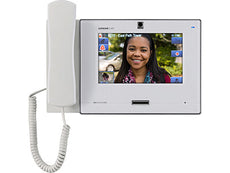 AIPHONE IP VIDEO MASTER STATION, SIP COMPATIBLE, W/ 7" TOUCHSCREEN, PRIVACY HANDSET, WHITE, Part# IX-MV7-HW
