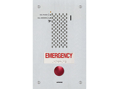 AIPHONE SIP Compatible IP Emergency Station ADA Compliant with a Single Emergency Call Button, Part# IX-SSA-RA