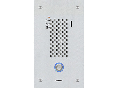 AIPHONE SIP Compatible Flush Mounted IP Door Station Vandal Resistant Stainless Steel Cover, Part# IX-SSA