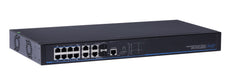 Syncom KA-GM12P-160SX 8 Port Managed Gigabit PoE+ Switch with 2 Combo Gigabit Uplink Ports and 2 Ethernet Port Gigabit Uplink, Stock# KA-GM12P-160SX