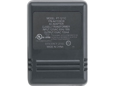 AIPHONE 15V AC Plug-In Transformer, Part# PT-1211CA
