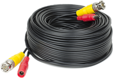 ENS HD Grade 125' Pre-made Siamese Coaxial BNC Cable, Black, Part# ST-AK125BHD