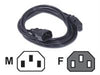 03120 - C2g 3ft Computer 18 Awg Power Cord Extension (iec320c14 To Iec320c13) (taa Compliant - C2g