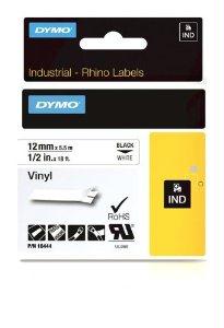 18444 - Dymo Rhino 1/2in X 18ft, White Vinyl Labels - Dymo