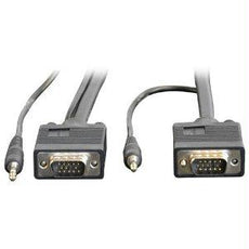 P504-015 - Tripp Lite 15ft Svga / Vga Coax Monitor Cable With Audio And Rgb High Resolution Hd15 3.5mm - Tripp Lite