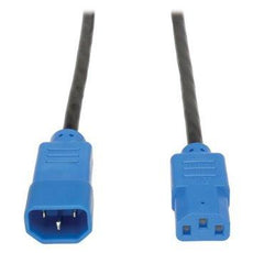 P004-004-BL - Tripp Lite 4ft Computer Power Cord Extension Cable C14 To C13 Blue 10a 18awg - Tripp Lite