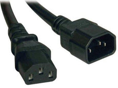 Tripp Lite 10ft Computer Power Cord Extension Cable C14 To C13 10a 18awg
