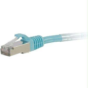 00742 - C2g 3ft Cat6a Snagless Shielded (stp) Network Patch Cable - Aqua - C2g
