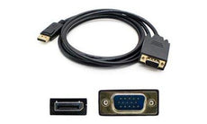 DISPORT2VGAMM6B - Add-on Addon 1.82m (6.00ft) Displayport Male To Vga Male Black Adapter Cable - Add-on