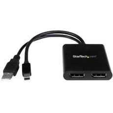 Startech 2-port Mini Displayport To Displayport Multi-monitor Adapter Drives Dual Dp Disp