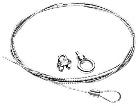 White 10 Foot Cable And Clamp