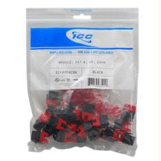 Ic107l6cbk  Cat6- Ez- 25 Pk- Black