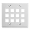 Ic107f12wh - 12port Face - White