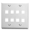 Ic107fd8wh - 8 Port Face White- 2-gang