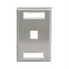 Faceplate- Id- Stainless- 1-gang-1-port