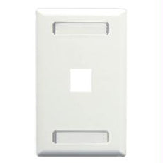 Faceplate- Id- 1-gang- 1-port- White