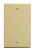 Flush Wall Plate Blank Ivory