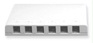 Ic107sb6wh - 6pt Surface Box - White
