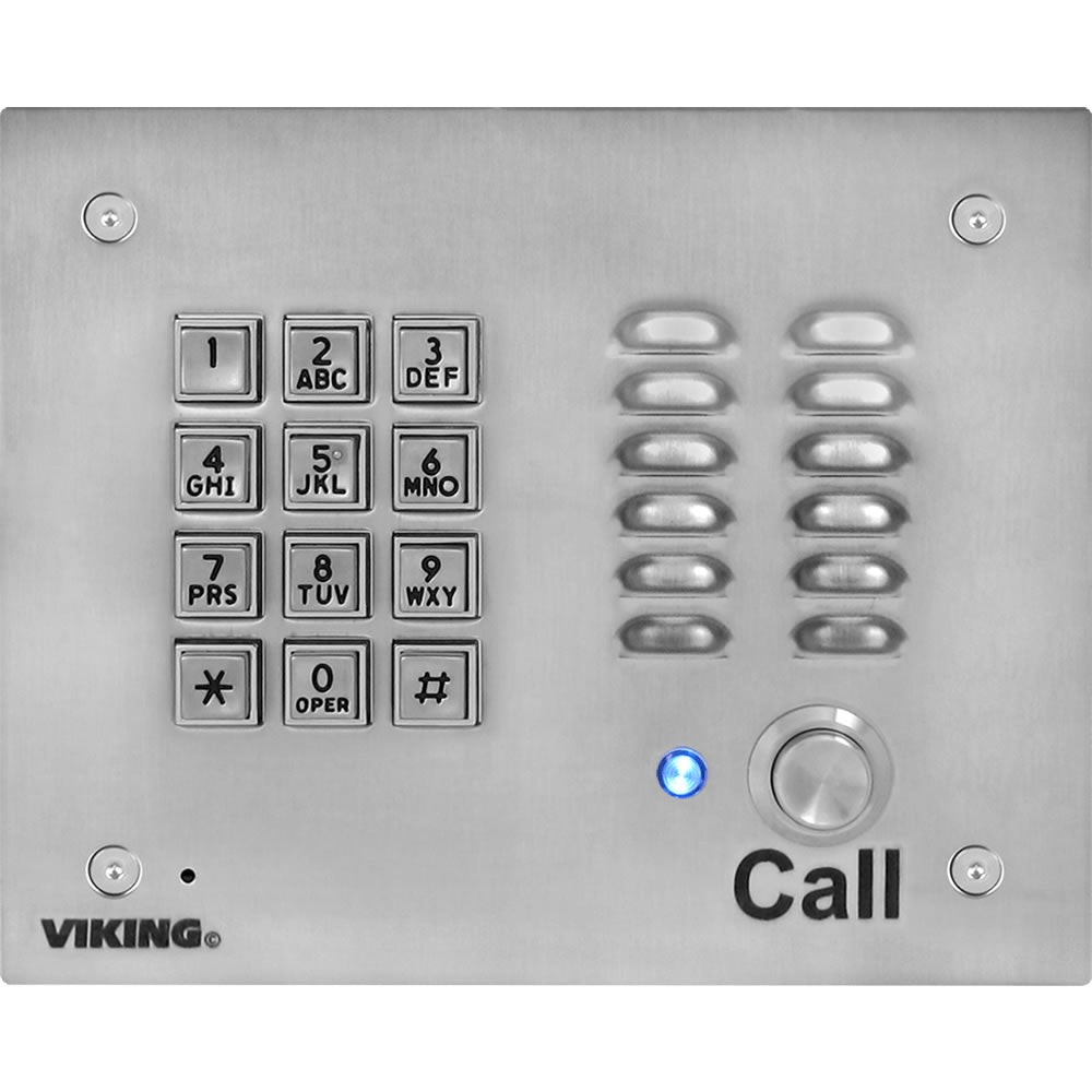 Voip Stainless Steel Vandal Resistant