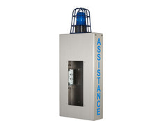 AIPHONE Wall Box with Caged Light and ASSISTANCE Lettering, Part# WB-CA