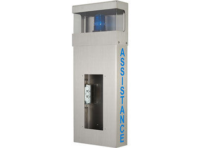 AIPHONE Wall Box with Hooded Light and ASSISTANCE Lettering, Part# WB-HA