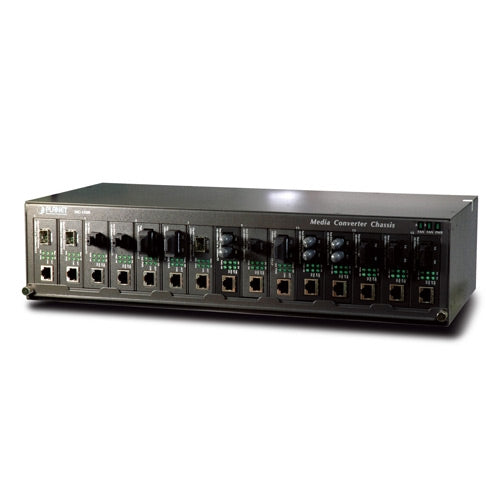 PLANET MC-1500 15-slot 19" Media Converter Chassis, Stock# MC-1500