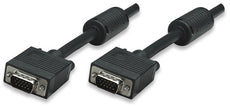 Manhattan 317696 SVGA Monitor Cable, 10 m (30 ft.), Black, Stock# 317696