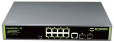 Syncom KA-GM10P-130 8 Port Managed Gigabit PoE+ Switch with 2 Port Gigabit SFP, Stock# KA-GM10P-130