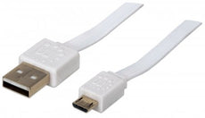 INTELLINET/Manhattan 391832 Flat Micro-USB Cable 1 m (3 ft.), Stock# 391832