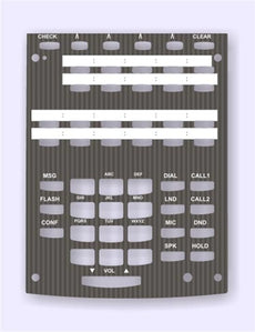 DESI Laser Labels for the Aspire 22 Button Phone Stock # 0890041 / 0890042 / IP1NA-12TH TEL  Stock# 08937x0