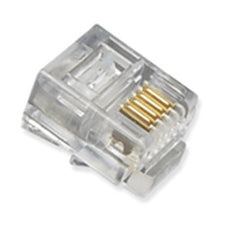 ICC PLUG, 6P4C, FLAT ENTRY, STRANDED, 100PK Stock# ICMP6P4CFT