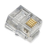 ICC PLUG, 6P4C, FLAT ENTRY, STRANDED, 100PK Stock# ICMP6P4CFT