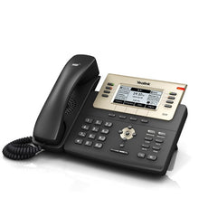 Yealink SIP-T27P Enterprise HD IP Phone w/ (5-Port POE Switch, 4 POE Ports, 4 Extra Coil Cords), Stock# SIP-T27P  NEW