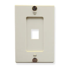 ICC WALL PLATE, TELEPHONE, 1-PORT, ALMOND Stock# IC107FWPAL
