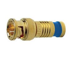 Suttle SURE Lock compression BNC connector, female, gold plated, RG6 Universal