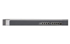 NETGEAR XS708E-100NES ProSAFE Plus Switch, 8-Port 10GBase-T with 1 SFP+ combo port, Stock# XS708E-100NES