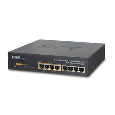PLANET FSD-804P 10" 8-Port 10/100 Ethernet Switch with 4-Port 802.3af PoE Injector, Stock# FSD-804P