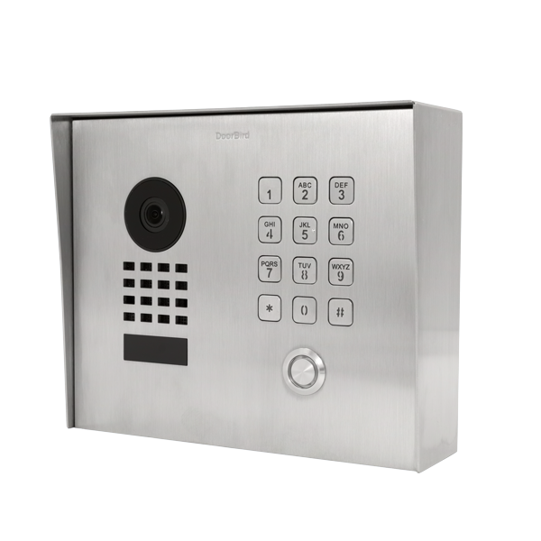 DoorBird IP Video Door Station D1101KH Classic, surface-mount, Stainless steel V4A (salt-water resistant), brushed