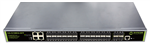 Syncom 24-Port 1000 Base-X SFP w/4 10/100/1000 UTP Ports and 4 10G SFP+ ports, L2+ Managed Switch, Stock# KA-G10M32-SFP