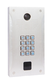 Single Button, IP Outdoor, P.O.E extra Anti-Vandal + Proximty card + IP Camera, Part# T918-SIP-CAM-RFID