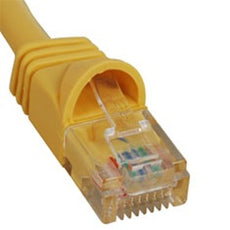ICC PATCH CORD, CAT 5e, MOLDED BOOT, 1' YL Stock# ICPCSJ01YL